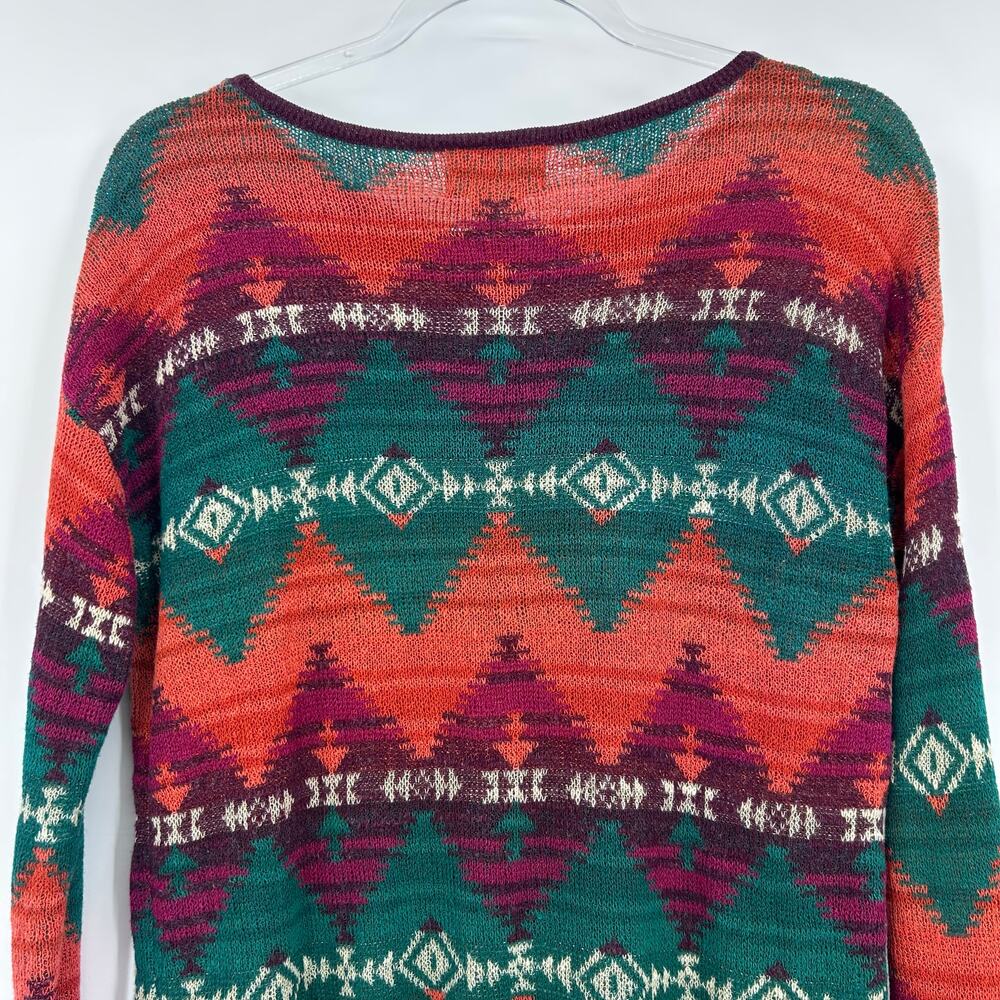 Denim & Supply Ralph Lauren Aztec Southwestern Knit Sweater Womens Size Small - Picture 9 of 11